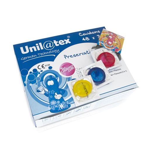 Condones Vending Unilatex Sabores 144 condones