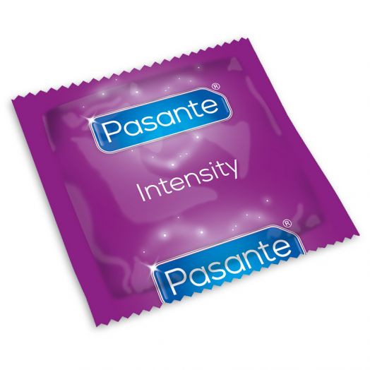 Caja de 144 uds condones estriados Pasante Intensity/Ribs and Dots