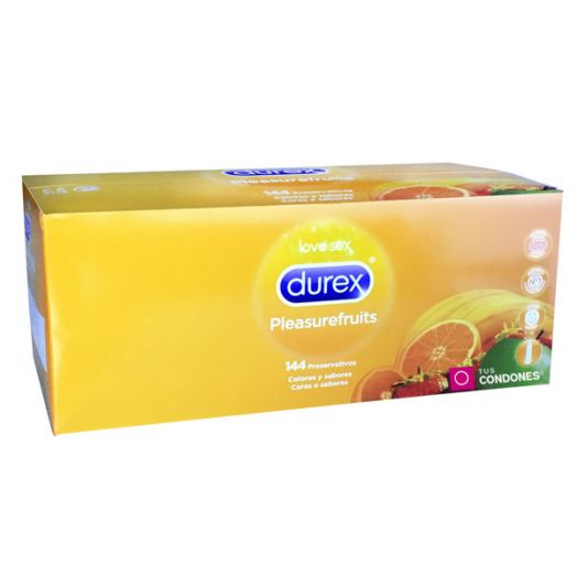 Condones Durex de colores y sabores caja 144 uds