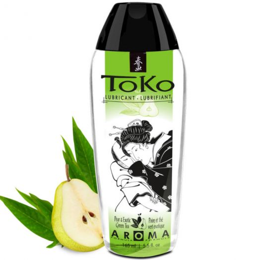 Lubricante aroma a pera y té verde Shunga Toko 165ml