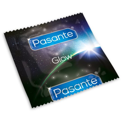 Preservativos fluorescentes Pasante Glow caja 3 uds
