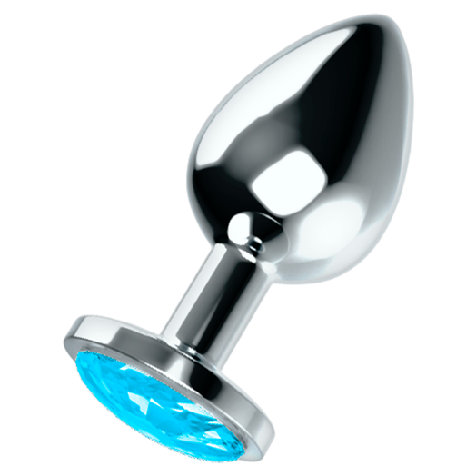 Plug Anal Con Diamantes Azul de aluminio de OHMAMA