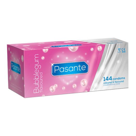 Preservativos sabor chicle Pasante caja 144 uds