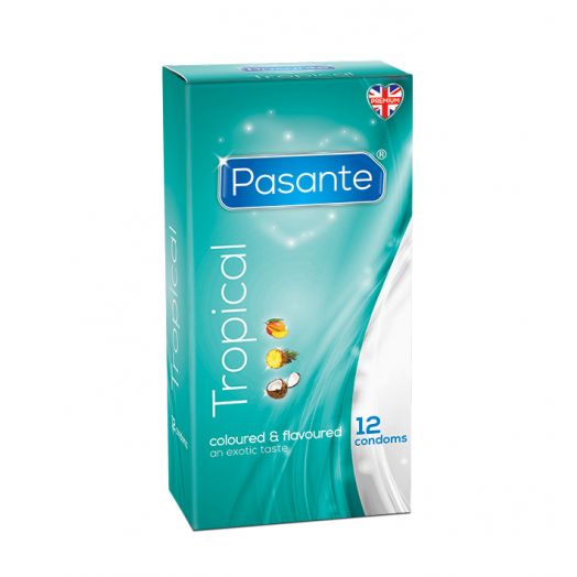 Preservativos sabor Pasante Tropical 12 uds
