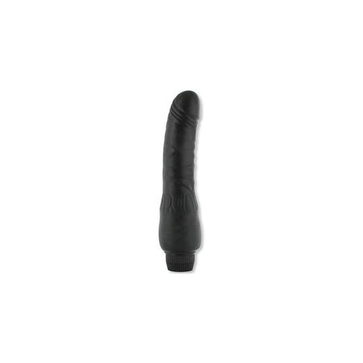 Vibrador negro suave 22cm Sevencreations Flexible